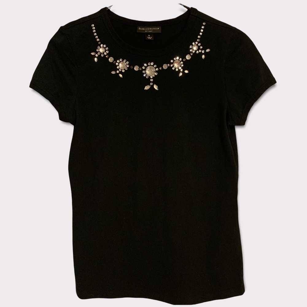 Behnaz Sarafpour Ornate Black Top M